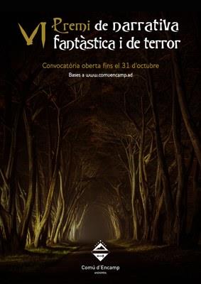 VI PREMI DE NARRATIVA FANTÀSTICA I DE TERROR | Actualitat  - Llibreria La Puça | Llibreria online d'Andorra - Comprar llibres en català online - Llibres Andorra i Pirineu