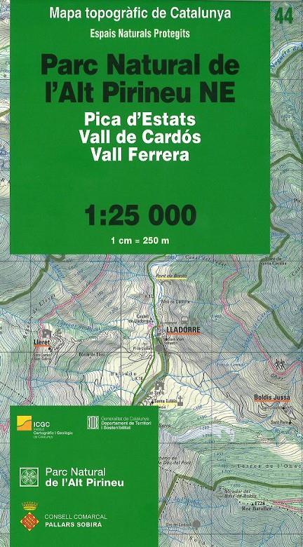 PARC NATURAL DE L'ALT PIRINEU 1: 25 000 | 9788439393610 | Llibreria La Puça | Llibreria online d'Andorra - Comprar llibres en català online - Llibres Andorra i Pirineu