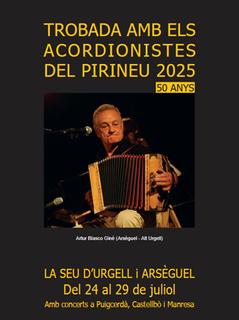 TROBADA AMB ELS ACORDIONISTES DEL PIRINEU. 2025 | Actualitat  - Llibreria La Puça | Llibreria online d'Arsèguel - Comprar llibres en català online - Llibres Andorra i Pirineu