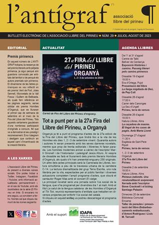L'ANTÍGRAF NÚM 29 | Actualitat  - Llibreria La Puça | Llibreria online d'Arsèguel - Comprar llibres en català online - Llibres Andorra i Pirineu