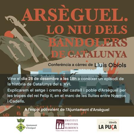 ARSÈGUEL, LO NIU  DELS BANDOLERS DE CATALUNYA | Presentacions i actes - Llibreria La Puça | Llibreria online d'Andorra - Comprar llibres en català online - Llibres Andorra i Pirineu