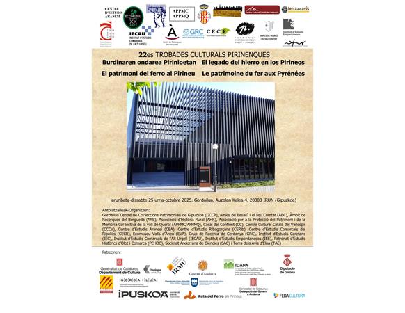 22 es Trobades Culturals Pirinenques. EL PATRIMONI DEL FERRO AL PIRINEU | Presentacions i actes - Llibreria La Puça | Llibreria online d'Arsèguel - Comprar llibres en català online - Llibres Andorra i Pirineu