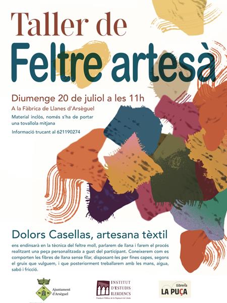 TALLER DE FELTRE ARTESÀ | Llibreria La Puça | Llibreria online d'Arsèguel - Comprar llibres en català online - Llibres Andorra i Pirineu
