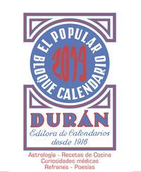 CALENDARIO BLOQUE DURAN | 8422725092603 | Llibreria La Puça | Llibreria online d'Arsèguel - Comprar llibres en català online - Llibres Andorra i Pirineu