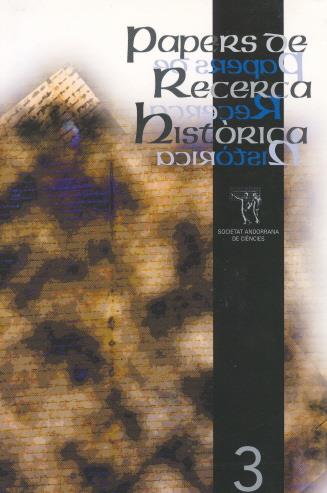 PAPERS DE RECERCA HISTORICA 3 | 6752005 | VV.AA | Llibreria La Puça | Llibreria online d'Andorra - Comprar llibres en català online - Llibres Andorra i Pirineu