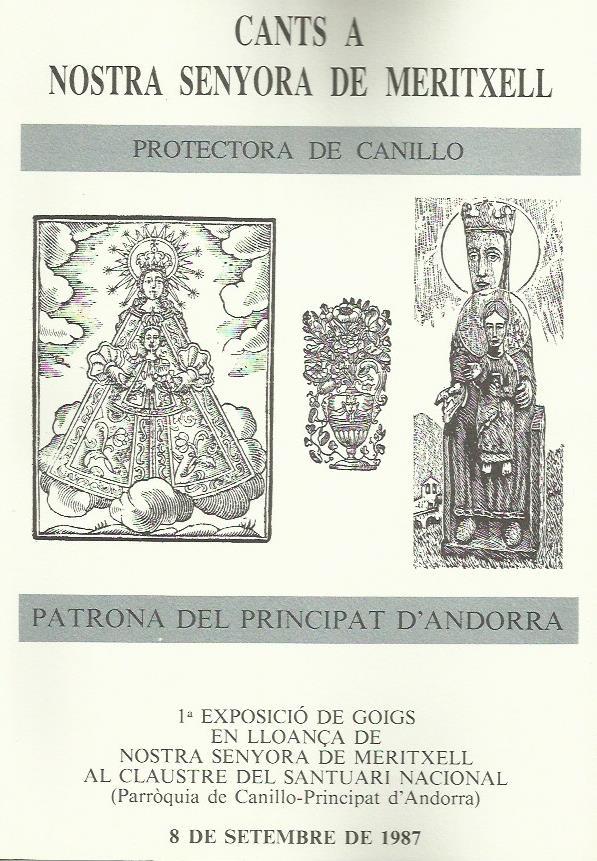 CANTS A NOSTRA SENYORA DE MERITXAELL | 9789991360027 | Llibreria La Puça | Llibreria online d'Arsèguel - Comprar llibres en català online - Llibres Andorra i Pirineu