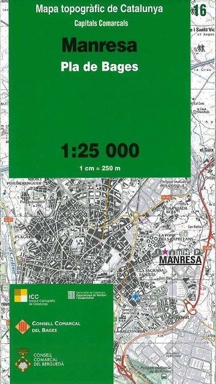 MANRESA. PLA DE BAGES 1: 25 000 | 9788439390473 | Llibreria La Puça | Llibreria online d'Arsèguel - Comprar llibres en català online - Llibres Andorra i Pirineu
