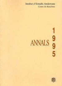 ANNALS 1995 DE L'INSTITUT D'ESTUDIS ANDORRANS. CENTRE DE BARCELONA | 9789992020135 | Llibreria La Puça | Llibreria online d'Arsèguel - Comprar llibres en català online - Llibres Andorra i Pirineu