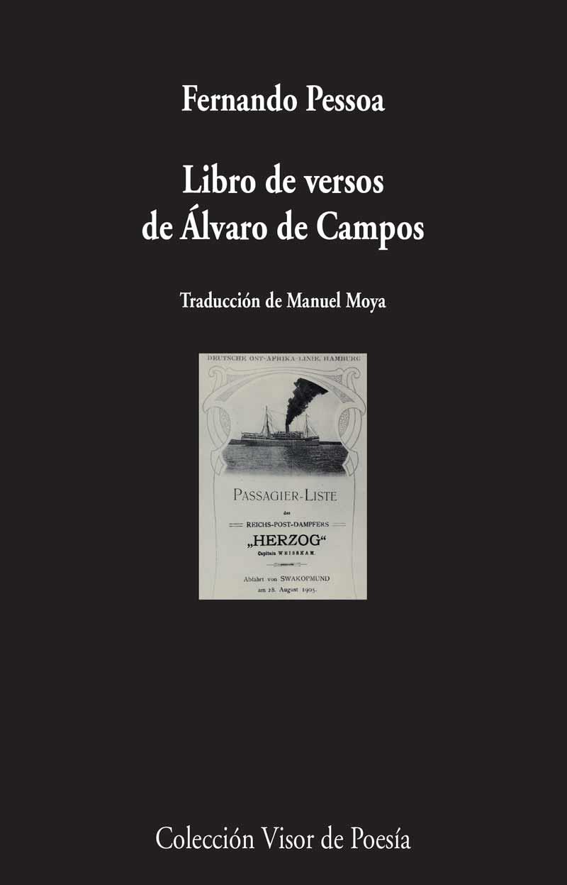 LIBRO DE VERSOS DE ÁLVARO DE CAMPOS | 9788498959116 | PESSOA, FERNANDO | Llibreria La Puça | Llibreria online d'Arsèguel - Comprar llibres en català online - Llibres Andorra i Pirineu