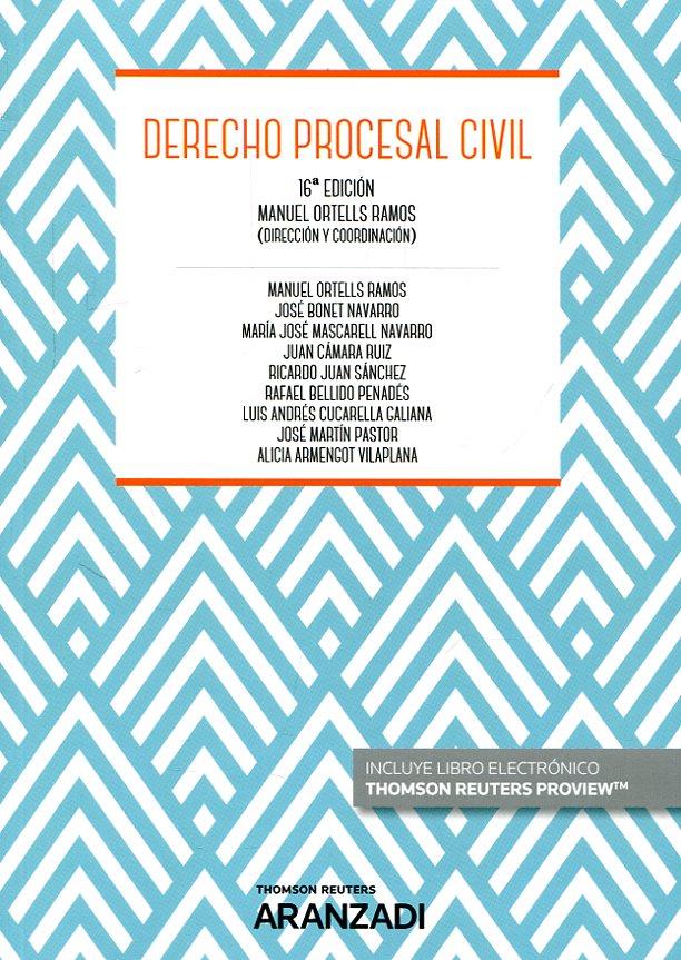 DERECHO PROCESAL CIVIL 16ª ED. | 9788491771500 | Llibreria La Puça | Llibreria online d'Arsèguel - Comprar llibres en català online - Llibres Andorra i Pirineu