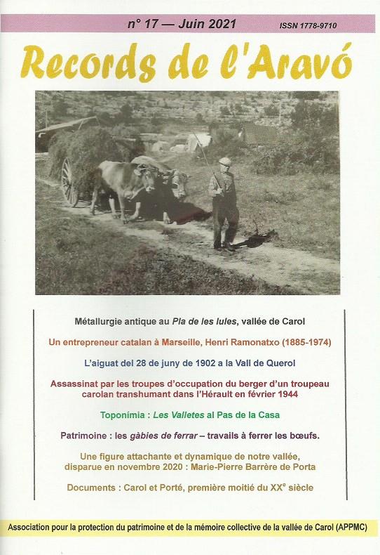 RECORDS DE L'ARAVÓ NÚM. 17. JUNY 2021 | 1778-9710 | Llibreria La Puça | Llibreria online d'Andorra - Comprar llibres en català online - Llibres Andorra i Pirineu