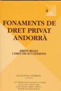 FONAMENTS DE DRET PRIVAT ANDORRA 4.DRETS REALS I DRET DE SUC | 9789992057292 | PUIG I FERRIOL,LLUIS (COORD.) | Llibreria La Puça | Llibreria online d'Andorra - Comprar llibres en català online - Llibres Andorra i Pirineu