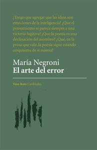 ARTE DEL ERROR, EL | 9788416193424 | NEGRONI, MARÍA | Llibreria La Puça | Llibreria online d'Arsèguel - Comprar llibres en català online - Llibres Andorra i Pirineu