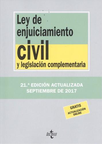 LEY DE ENJUICIAMIENTO CIVIL Y LEGISLACIÓN COMPLEMENTARIA 2017 | 9788430971787 | Llibreria La Puça | Llibreria online d'Arsèguel - Comprar llibres en català online - Llibres Andorra i Pirineu