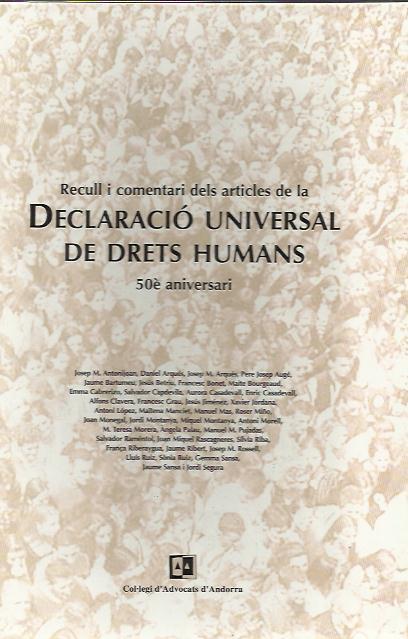 DECLARACIO UNIVERSAL DES DRETS HUMANS.50 ANIVERSARI | 9789992057070 | Llibreria La Puça | Llibreria online d'Andorra - Comprar llibres en català online - Llibres Andorra i Pirineu