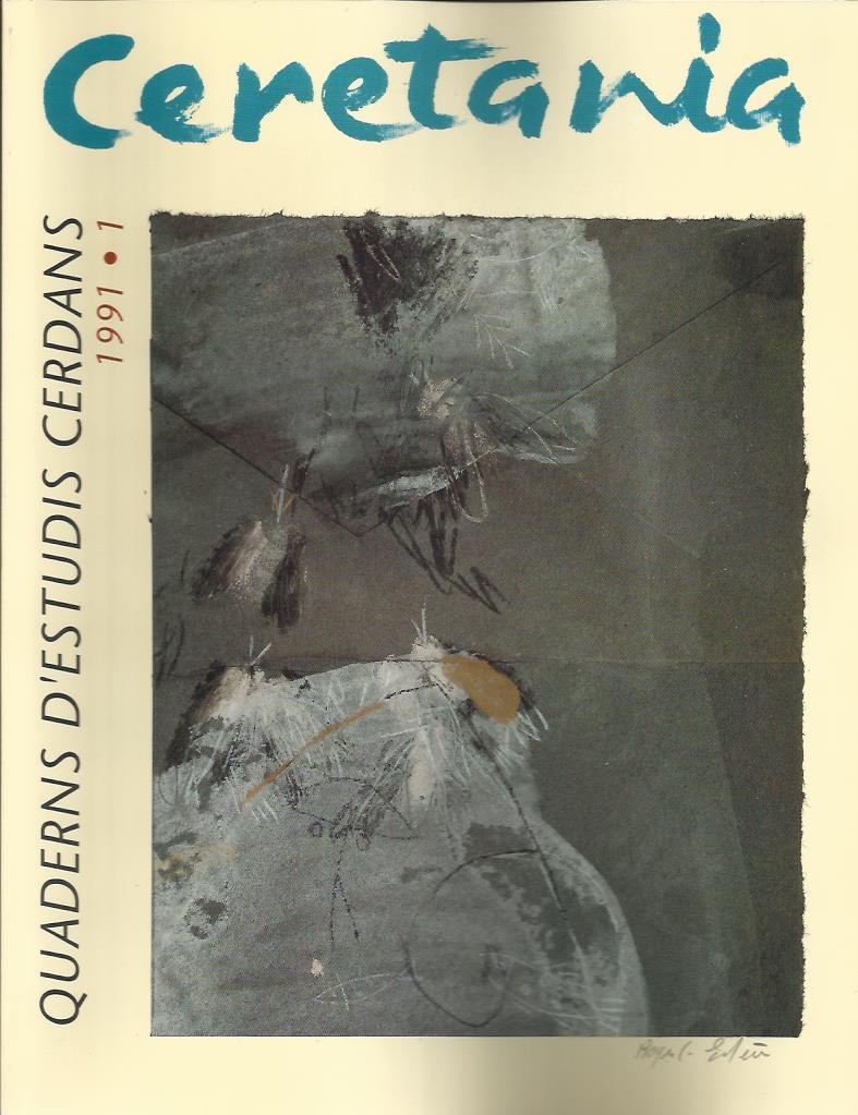 CERETÀNIA 1991/1. QUADERNS D'ESTUDIS CERDANS | CERETANIA1 | Llibreria La Puça | Llibreria online d'Arsèguel - Comprar llibres en català online - Llibres Andorra i Pirineu