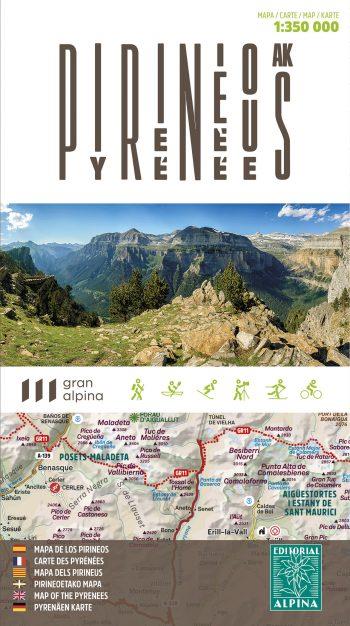 PIRINEUS 1:350.000 | 9788480909839 | Llibreria La Puça | Llibreria online d'Andorra - Comprar llibres en català online - Llibres Andorra i Pirineu