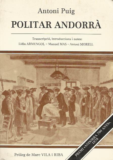 POLITAR ANDORRA | 1011983 | PUIG,ANTONI | Llibreria La Puça | Llibreria online d'Andorra - Comprar llibres en català online - Llibres Andorra i Pirineu