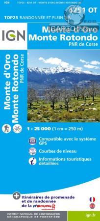 MONTE D'ORO - MONTE ROTONDO 4251 OT 1: 25 000 | 9782758528173 | Llibreria La Puça | Llibreria online d'Andorra - Comprar llibres en català online - Llibres Andorra i Pirineu