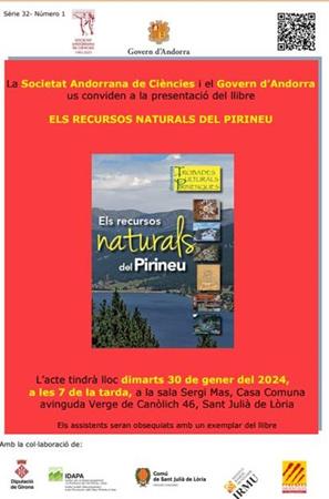 presentació del llibre ELS RECURSOS NATURALS DEL PIRINEU | Llibreria La Puça | Llibreria online d'Andorra - Comprar llibres en català online - Llibres Andorra i Pirineu