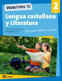 VACACIONES 10 - LENGUA CASTELLANA Y LITERATURA 2N ESO | 9788421853245 | Llibreria La Puça | Llibreria online d'Andorra - Comprar llibres en català online - Llibres Andorra i Pirineu
