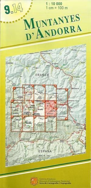 MAPA MUNTANYES D'ANDORRA NÚM. 9. 1:10.000 | 9.14 | Llibreria La Puça | Llibreria online d'Arsèguel - Comprar llibres en català online - Llibres Andorra i Pirineu