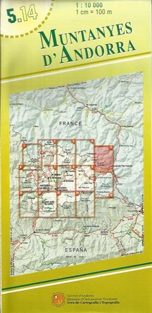 MAPA MUNTANYES D'ANDORRA NÚM. 5. 1:10.000 | 5.14 | Llibreria La Puça | Llibreria online d'Arsèguel - Comprar llibres en català online - Llibres Andorra i Pirineu