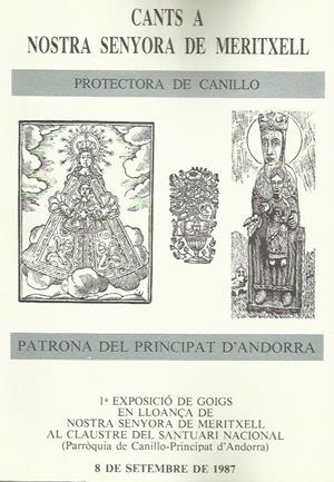 CANTS A NOSTRA SENYORA DE MERITXAELL | 9789991360027 | Llibreria La Puça | Llibreria online d'Arsèguel - Comprar llibres en català online - Llibres Andorra i Pirineu