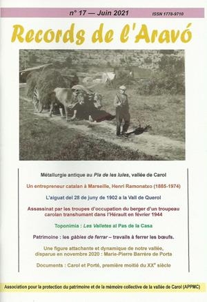 RECORDS DE L'ARAVÓ NÚM. 17. JUNY 2021 | 1778-9710 | Llibreria La Puça | Llibreria online d'Arsèguel - Comprar llibres en català online - Llibres Andorra i Pirineu