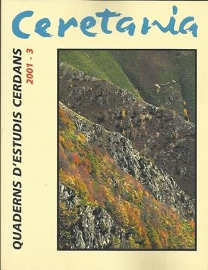 CERETÀNIA 2001/3. QUADERNS D'ESTUDIS CERDANS | CERETANIA3 | Llibreria La Puça | Llibreria online d'Arsèguel - Comprar llibres en català online - Llibres Andorra i Pirineu