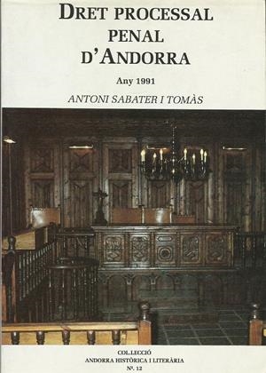 DRET PROCESSAL PENAL D'ANDORRA | 2721990 | SABATER I TOMÀS, ANTONI | Llibreria La Puça | Llibreria online d'Arsèguel - Comprar llibres en català online - Llibres Andorra i Pirineu