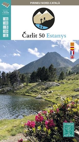CARLIT 50 ESTANYS. MAPA 1:30.000 + CARPETA DESPLEGABLE | 9788480909808 | Llibreria La Puça | Llibreria online d'Andorra - Comprar llibres en català online - Llibres Andorra i Pirineu