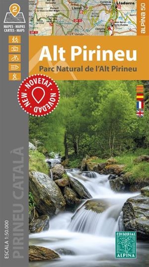 ALT PIRINEU. MAPA DEL PARC NATURAL DE L'ALT PIRINEU. ESCALA 1:50.000 | 9788470111181 | Llibreria La Puça | Llibreria online d'Arsèguel - Comprar llibres en català online - Llibres Andorra i Pirineu