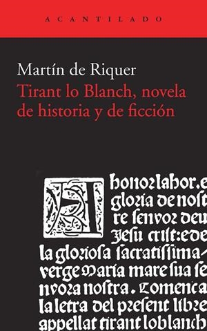 TIRANT LO BLANCH, NOVELA DE HISTORIA Y DE FICCIÓN | 9788415689867 | DE RIQUER MORERA, MARTÍ | Llibreria La Puça | Llibreria online d'Arsèguel - Comprar llibres en català online - Llibres Andorra i Pirineu