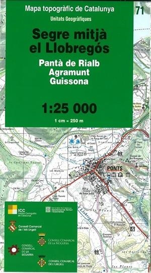 SEGRE MITJÀ EL LLOBREGÓS 1: 25 000 | 9788439390510 | Llibreria La Puça | Llibreria online d'Arsèguel - Comprar llibres en català online - Llibres Andorra i Pirineu