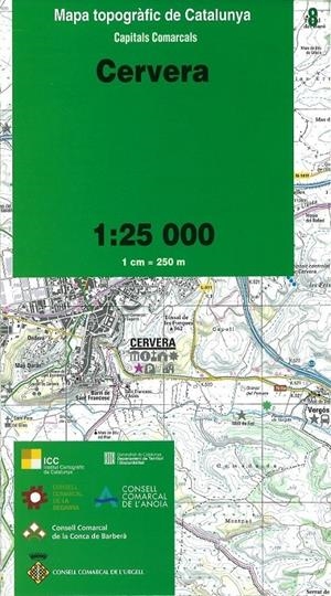 CERVERA 1: 25 000 | 9788439390886 | Llibreria La Puça | Llibreria online d'Arsèguel - Comprar llibres en català online - Llibres Andorra i Pirineu