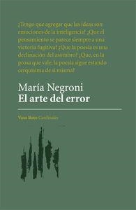 ARTE DEL ERROR, EL | 9788416193424 | NEGRONI, MARÍA | Llibreria La Puça | Llibreria online d'Arsèguel - Comprar llibres en català online - Llibres Andorra i Pirineu