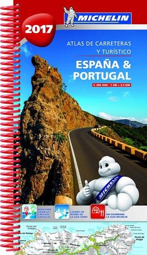 ATLAS DE CARRETERAS Y TURÍSTICO ESPAÑA & PORTUGAL 2017 | 9782067217690 | Llibreria La Puça | Llibreria online d'Arsèguel - Comprar llibres en català online - Llibres Andorra i Pirineu