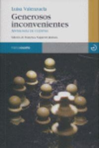 GENEROSOS INCONVENIENTES - ANTOLOGIA DE CUENTOS | 9788496675193 | VALENZUELA, LUISA | Llibreria La Puça | Llibreria online d'Arsèguel - Comprar llibres en català online - Llibres Andorra i Pirineu