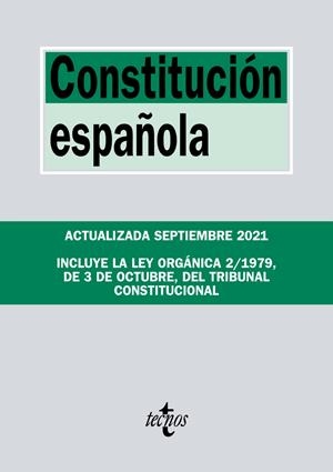 CONSTITUCIÓN ESPAÑOLA | 9788430982806 | EDITORIAL TECNOS | Llibreria La Puça | Llibreria online d'Arsèguel - Comprar llibres en català online - Llibres Andorra i Pirineu