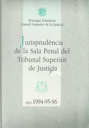 JURISPRUDENCIA SALA PENAL.ANYS 1994-95-96 | 9789992013090 | Llibreria La Puça | Llibreria online d'Arsèguel - Comprar llibres en català online - Llibres Andorra i Pirineu
