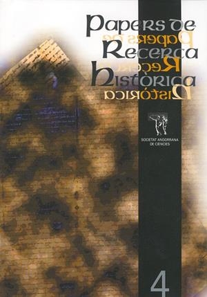 PAPERS DE RECERCA HISTORICA 4 | 3012007 | VV.AA | Llibreria La Puça | Llibreria online d'Arsèguel - Comprar llibres en català online - Llibres Andorra i Pirineu